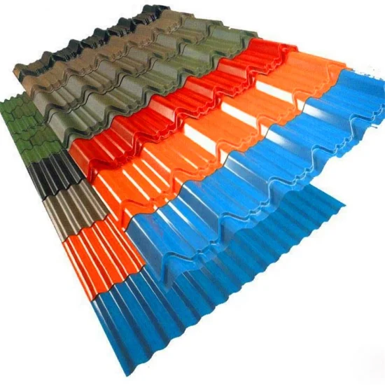 14 Gauge 18 Gauge Cheap PPGI Zinc Coated Metal Building Material Color Roof Tiles Price Galvanized Corrugated Steel Sheet