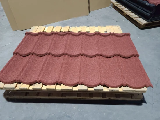 Roofing Sheet Long Lifetime Stone Coated Metal Steel Roofing Tile